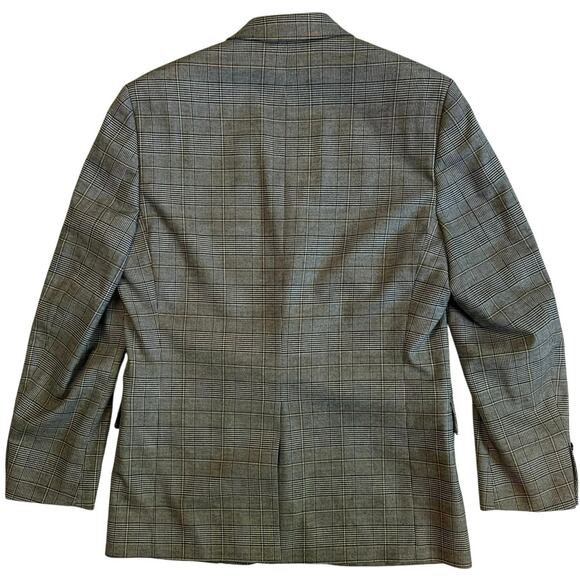 Lauren Ralph Lauren Grey Blazer Men’s 38R Plaid Grey with hint of Gold - Picture 3 of 13